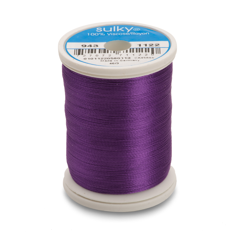 Sulky 40 Wt. Rayon Thread- Purple - 850 yd. Spool