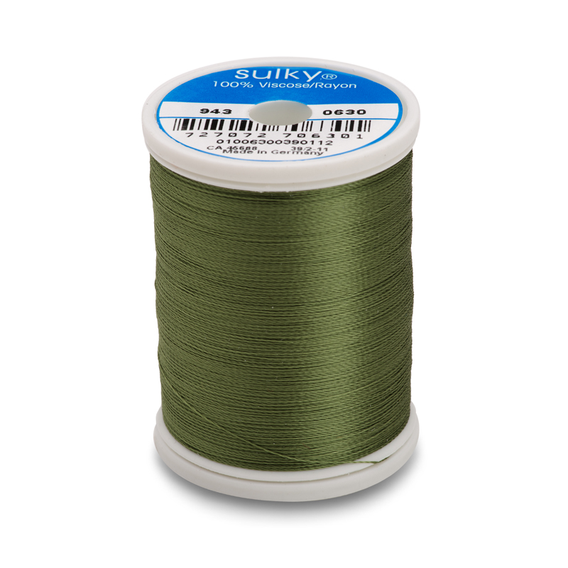 Sulky 40 Wt. Rayon Thread - Moss Green -850 yd. Spool