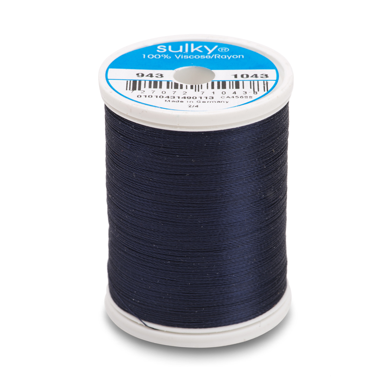 Sulky 40 Wt. Rayon Thread- Dk. Navy - 850 yd. Spool