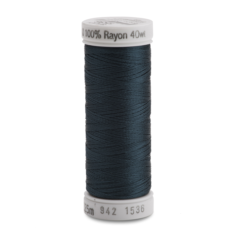 Sulky 40 Wt. Rayon Thread- Midnight Teal - 250 yd. Spool