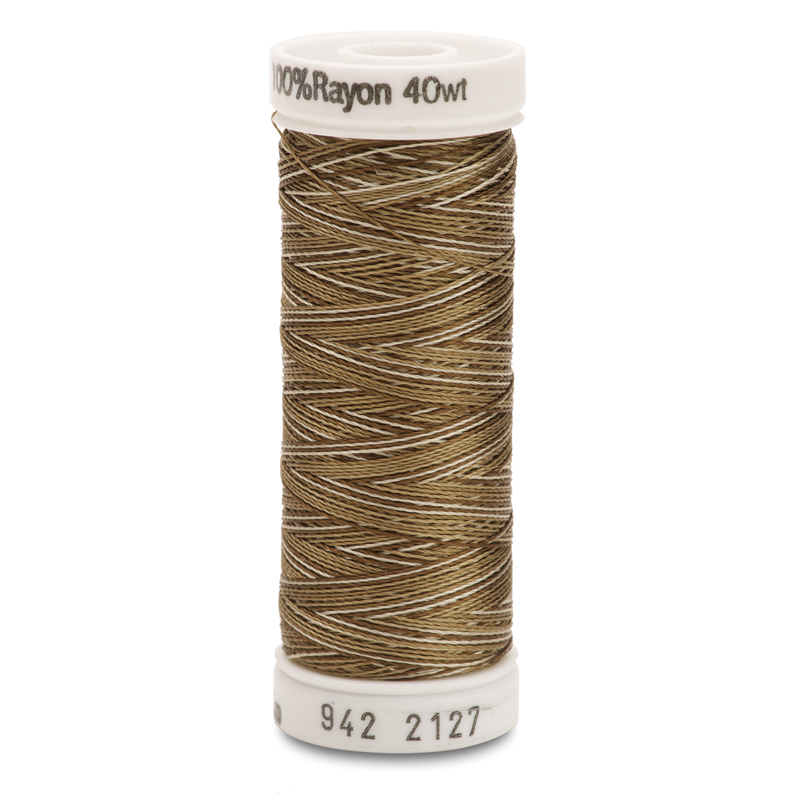 Sulky 40 Wt. Rayon Variegated Thread - Vari-Dk. Taupes - 250 yd. Spool