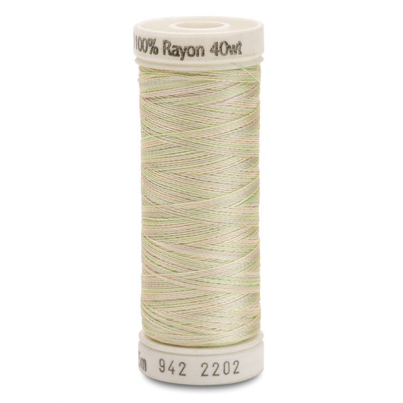 Sulky 40 Wt. Rayon Multi-Color Thread - Mint Green/Pink - 250 yd. Spool
