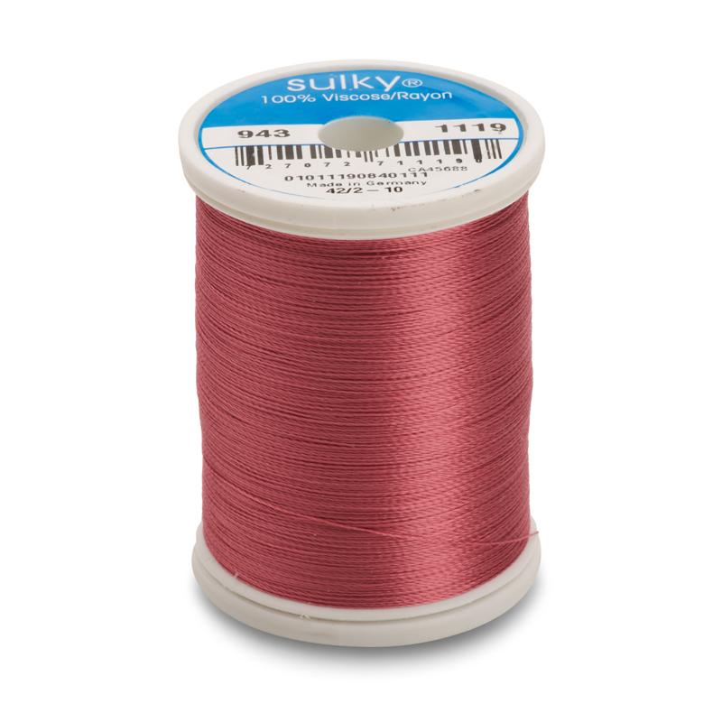 Sulky 40 Wt. Rayon Thread- Dk. Mauve - 850 yd. Spool