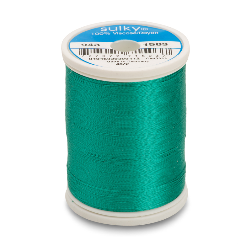 Sulky 40 Wt. Rayon Thread- Green Peacock - 850 yd. Spool