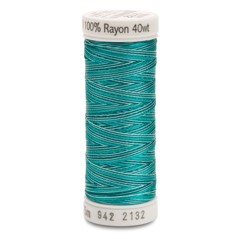 Sulky 40 Wt. Rayon Variegated Thread - Vari-Aqua Teals - 250 yd. Spool