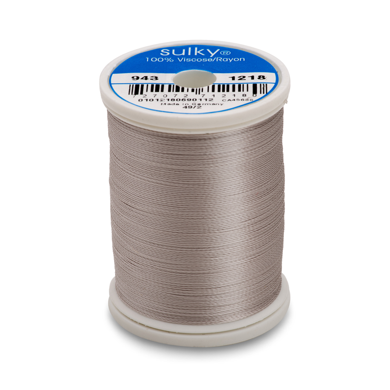 Sulky 40 Wt. Rayon Thread- Silver Gray - 850 yd. Spool