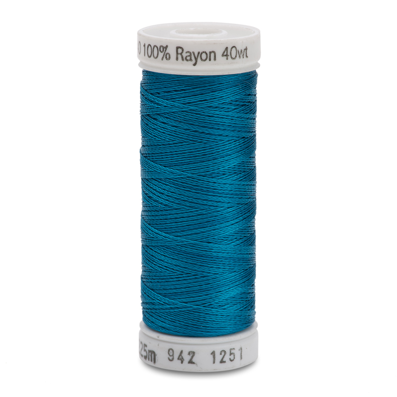 Sulky 40 Wt. Rayon Thread- Bright Turquoise - 250 yd. Spool
