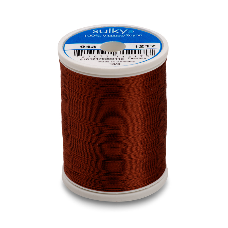 Sulky 40 Wt. Rayon Thread- Chestnut - 850 yd. Spool