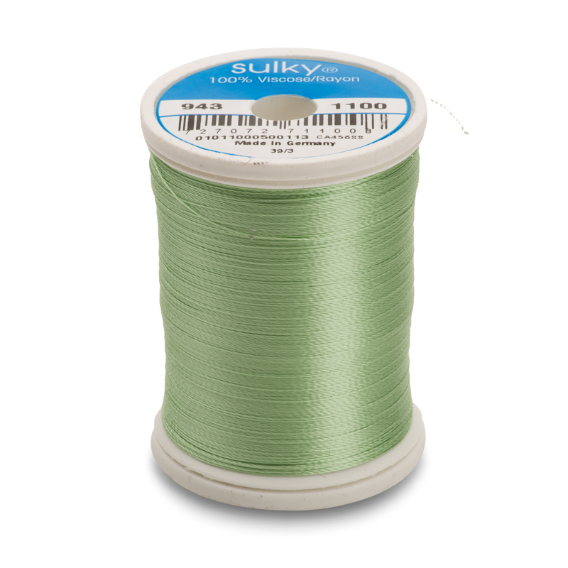 Sulky 40 Wt. Rayon Thread- Lt. Grass Green - 850 yd. Spool