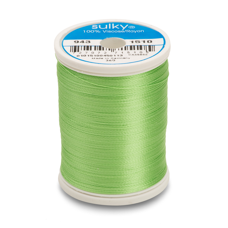 Sulky 40 Wt. Rayon Thread- Lime Green - 850 yd. Spool