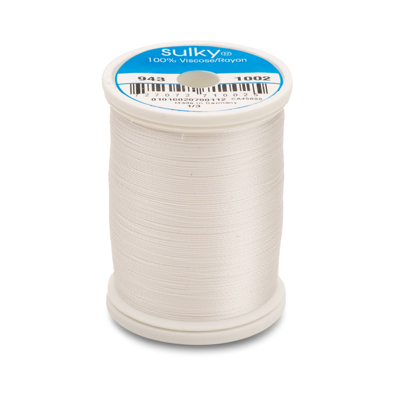Sulky 40 Wt. Rayon Thread - Soft White - 850 yd. Spool