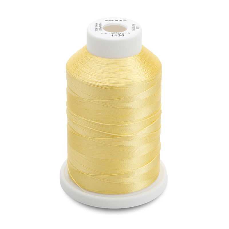 Sulky 40 Wt. Rayon Thread- Pastel Yellow - 1,500 yd. Spool