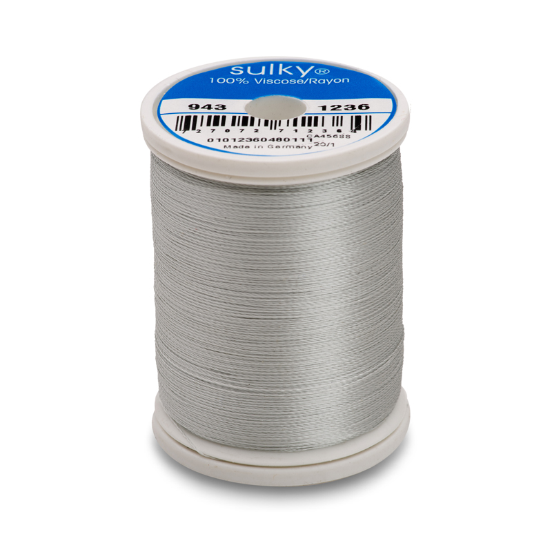 Sulky 40 Wt. Rayon Thread- Lt. Silver - 850 yd. Spool