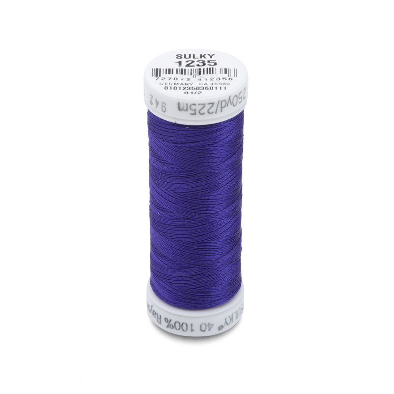 Sulky 40 Wt. Rayon Thread- Deep Purple -250 yd. Spool