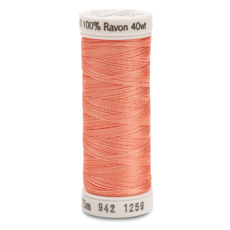 Sulky 40 Wt. Rayon Thread- Salmon Peach - 250 yd. Spool