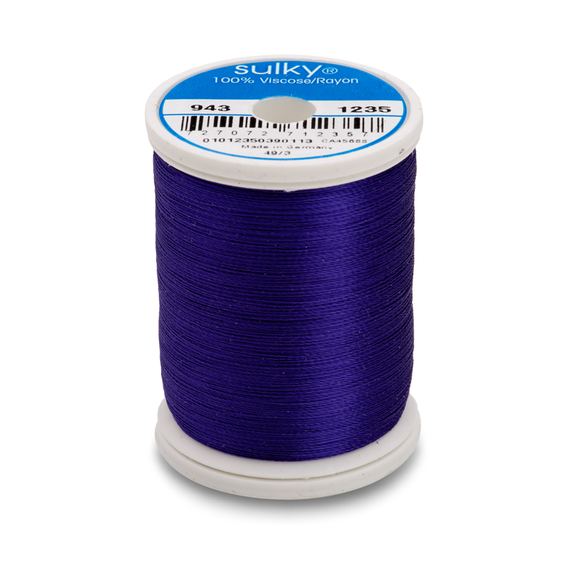 Sulky 40 Wt. Rayon Thread- Deep Purple -850 yd. Spool