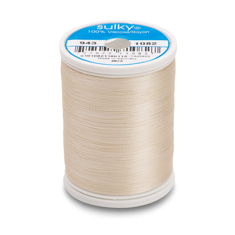 Sulky 40 Wt. Rayon Thread- Ecru - 850 yd. Spool