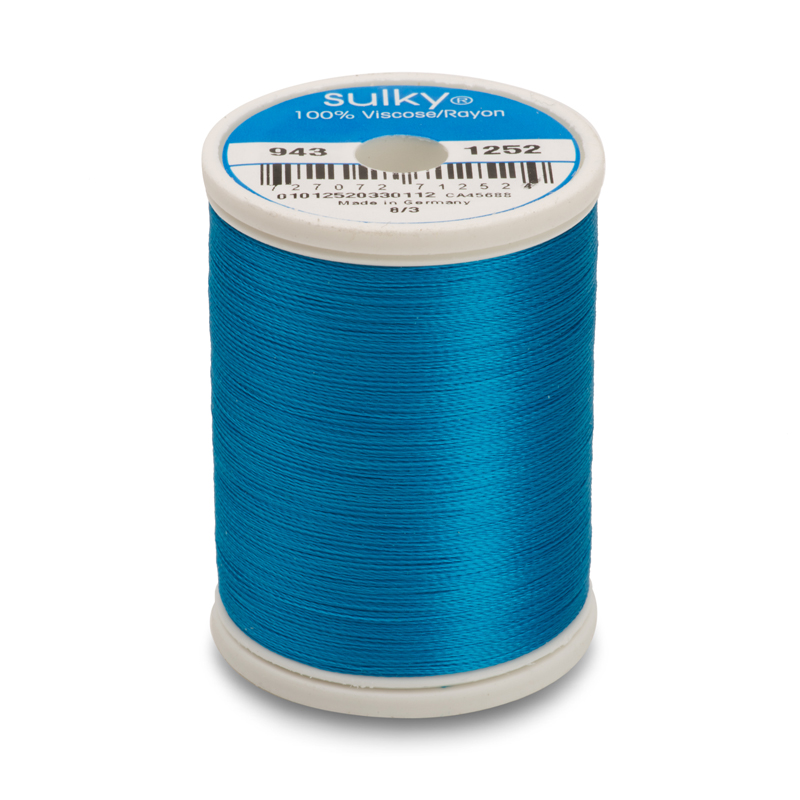 Sulky 40 Wt. Rayon Thread- Bright Peacock - 850 yd. Spool