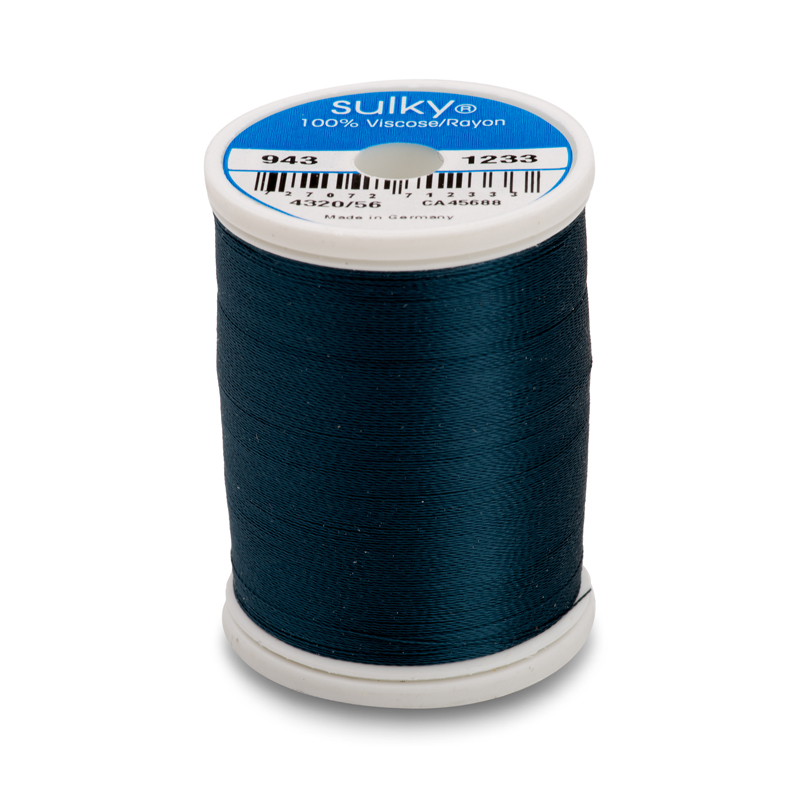Sulky 40 Wt. Rayon Thread- Ocean Teal -850 yd. Spool