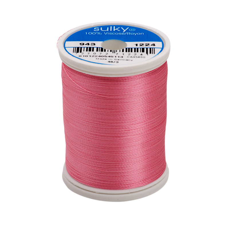 Sulky 40 Wt. Rayon Thread- Bright Pink - 850 yd. Spool