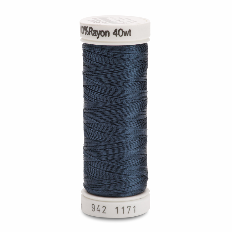 Sulky 40 Wt. Rayon Thread- Weathered Blue - 250 yd. Spool