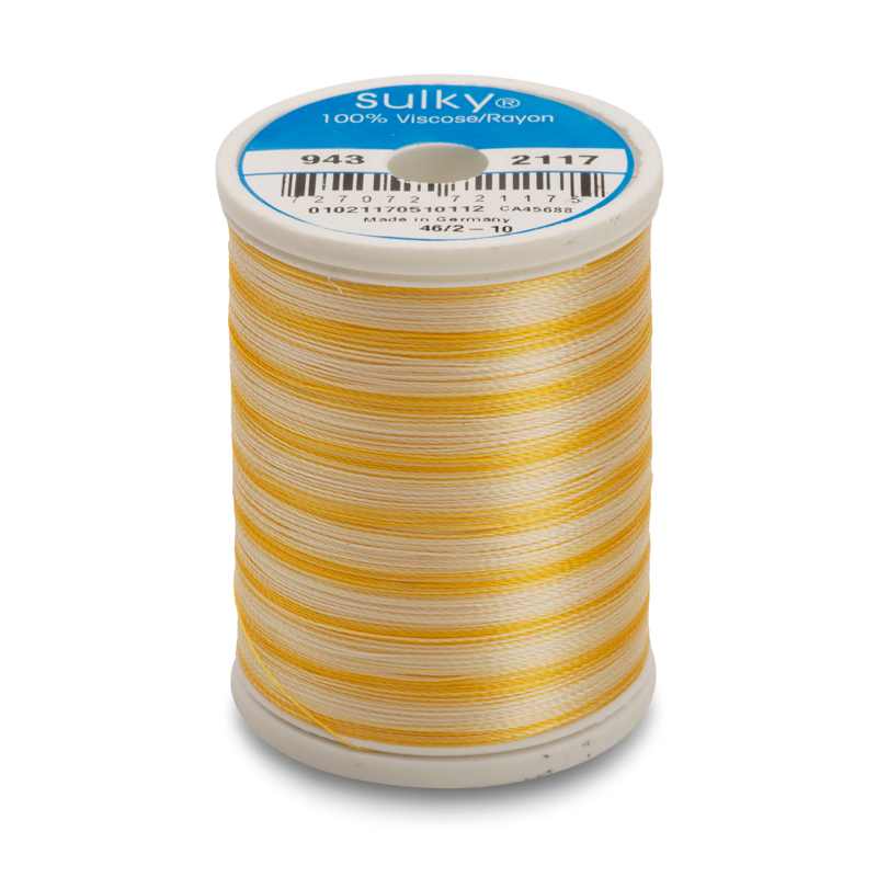 Sulky 40 Wt. Rayon Variegated Thread - Vari-Yellows - 850 yd. Spool