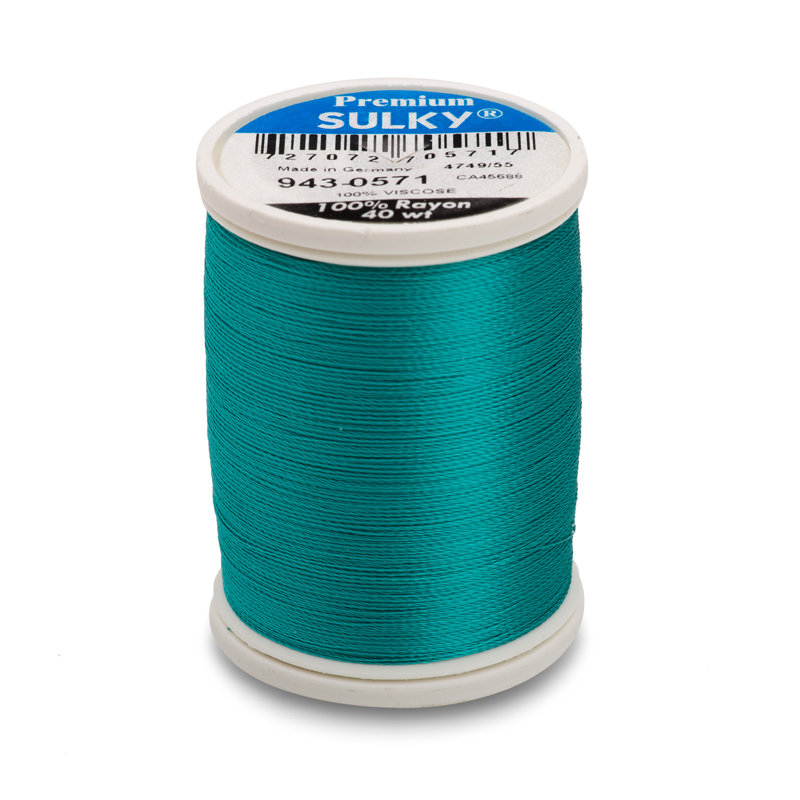 Sulky 40 Wt. Rayon Thread - Deep Aqua - 850 yd. Spool
